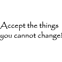 Accept the things - Muursticker