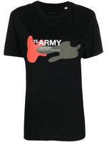 Yves Salomon t-shirt YS Army à imprimé graphique - Noir