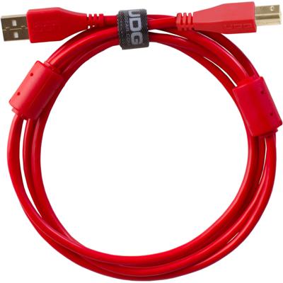 UDG U95002RD audio kabel USB 2.0 A-B recht rood 2m