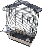 Interzoo Vogelkooi Vega Zwart/Beige - 61,5 x 41,5 x 79 cm