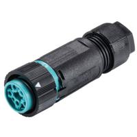 Wieland Electric 46.051.4553.6 Ronde connector Koppeling, recht Totaal aantal polen: 4 + PE Serie (ronde connectoren): RST® MINI 1 stuk(s)