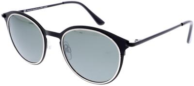 H.I.S zonnebril gepolariseerd unisex piloot cat. 3. zwart/grijs