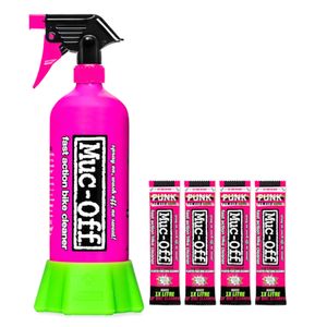 MUC-OFF Punk Powder motorreiniger, Shampoo en kuismiddel voor de motorfiets, 4 stuks + fles