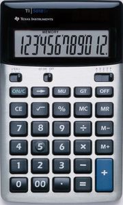 Texas Instruments TI-5018 SV Zakrekenmachine Zilver Aantal displayposities: 12 werkt op batterijen, werkt op zonne-energie (l x b) 170 mm x 105 mm