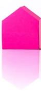 Suck UK post it House Markers 4 x 2 cm papier roze