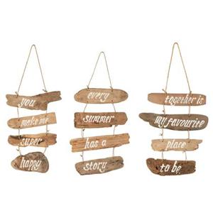 J-Line Plakkaat You+Every+Together Drijfhout Naturel Assortiment Va