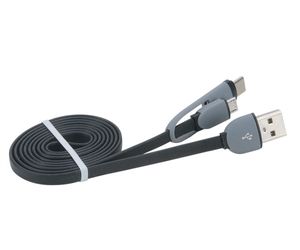 Akasa AK-CBUB35-10BK USB-kabel 1 m USB 2.0 USB A USB C/Micro-USB B Zwart