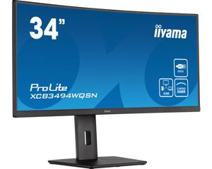 Iiyama ProLite XCB3494WQSN-B5 Business LED-monitor Energielabel G (A - G) 86.4 cm (34 inch) 3440 x 1440 Pixel 21:9 0.4 ms HDMI, DisplayPort, Hoofdtelefoon (3.5