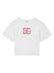 Dolce & Gabbana Kids t-shirt à imprimé Majolica - Blanc