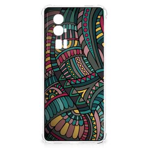 Xiaomi Poco F5 Pro Doorzichtige Silicone Hoesje Aztec