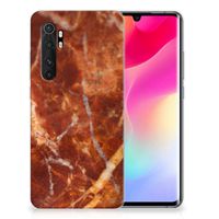 Xiaomi Mi Note 10 Lite TPU Siliconen Hoesje Marmer Bruin