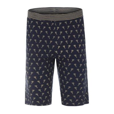 Charlie Choe pyjamashort met palmboom print donkerblauw/beige Charlie Choe pyjamashort met palmboom print donkerblauw/beige
