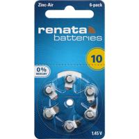 Renata Knoopcel ZA10 1.4 V 6 stuk(s) 105 mAh Zink-lucht Hearing Aid PR70 - thumbnail