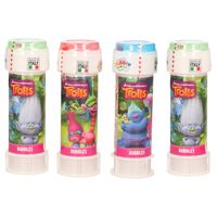 6x Trolls/trollen bellenblaas flesjes met bal spelletje in dop 60 ml voor kinderen