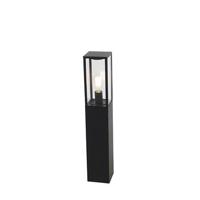 QAZQA Industriële staande buitenlamp zwart 80 cm IP44 - Charlois