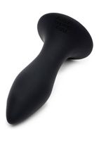 Sensation Rechargeable Vibrating Butt Plug - Black - thumbnail