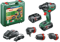 Bosch Groen Advanced Drill 18 Accu Schroefboormachine | 2 standen | 18V | 2 x 2,5 Ah accu + lader | In transportkoffer - 06039B5008