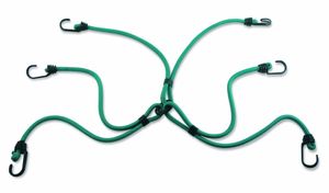 Masterlock Spider bungee with 6 legs 80cm - colour : greendouble reverse hook - 3105EURDAT