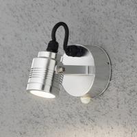 Konstsmide Monza Medium 7941-310 LED-buitenlamp met bewegingsmelder (wand) Energielabel: G (A - G) LED LED vast ingebouwd 3 W Aluminium