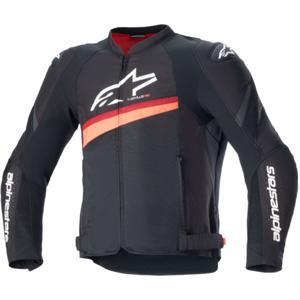 ALPINESTARS T-GP Plus R V4 Airflow Jacket, Doorwaai motorjas heren, Zwart-Rood Fluo