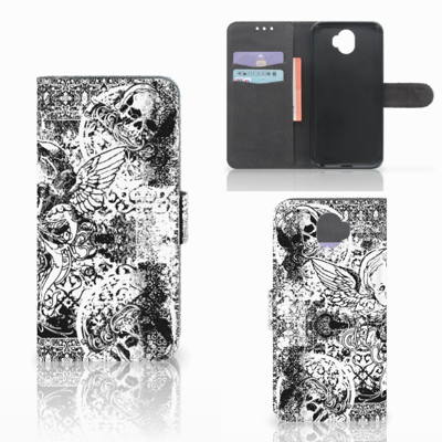 Telefoonhoesje met Naam Wiko Wim Skulls Angel Telefoonhoesje met Naam Wiko Wim Skulls Angel