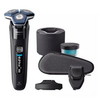 Philips S7886/58 Shaver series 7000 Elektrisch Scheerapparaat Zwart/Blauw - thumbnail