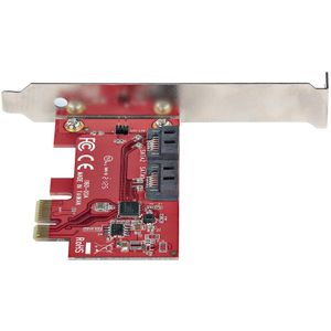 StarTech.com 2P6G-PCIE-SATA-CARD interfacekaart/-adapter Intern