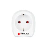 Skross 1.500230-E netstekker adapter Type D (VK) Type C (Europlug) Wit - thumbnail