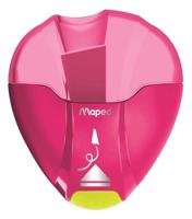 Maped - Schoolmateriaal - Potloodslijper I Gloo Eject - Ontwerp met tank - Verwijdert kapotte vullingen - 1 gat - compact formaat voor het etui - 3 verschillende ontwerpen