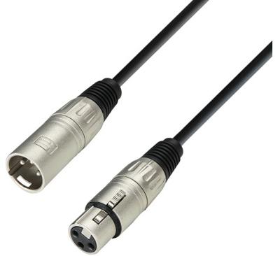 Adam Hall K3MMF0600 XLR Verbindingskabel [1x XLR-bus - 1x XLR-stekker] 6.00 m Zwart