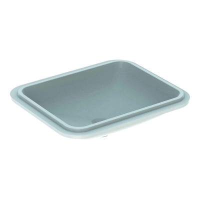 Geberit VariForm onderbouwwastafel rechthoekig 50 cm zonder overloop KeraTect, wit Geberit VariForm onderbouwwastafel rechthoekig 50 cm zonder overloop KeraTect, wit