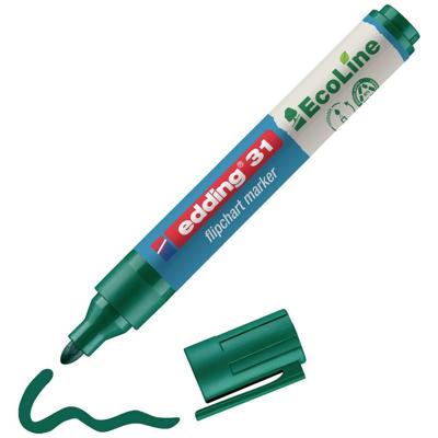 Edding 4-31004 Flipchartmarker 4-31004 Ronde punt 1.5 - 3 mm Groen 1 stuk(s) Edding 4-31004 Flipchartmarker 4-31004 Ronde punt 1.5 - 3 mm Groen 1 stuk(s)