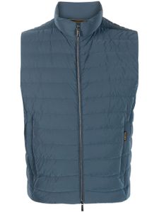 Moorer gilet à design matelassé - Bleu