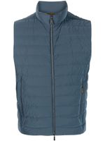 Moorer gilet à design matelassé - Bleu