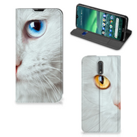 Nokia 2.3 Hoesje maken Witte Kat - thumbnail