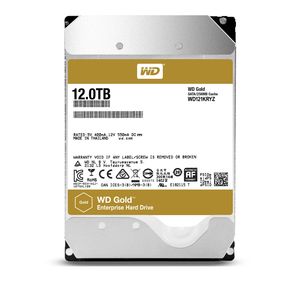 Western Digital Gold interne harde schijf 12 TB 7200 RPM 256 MB 3.5" SATA III