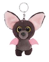 Nici sleutelhanger Glubschis Baako junior pluche 9 cm bruin