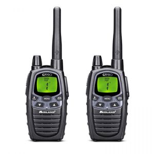 Midland G7 Pro 2x set, PMR446 charger, MA24-L headsets C1090.18 PMR-portofoon Set van 2 stuks