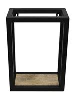 HSM Collection wandrek, natuurhout/zwart, 25 x 14 x 35 cm