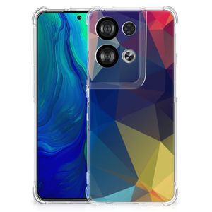 OPPO Reno8 Shockproof Case Polygon Dark