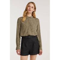 NA-KD high waist wide leg korte broek zwart