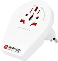 SKROSS | 1.500271 | World to IT Brasil CH | Internationale reisadapter van Wereld naar IT, CH, Brazilië - Voltage en vermogen: 100V - 1000W/250V - 2500W - Bescherming tegen elektrische schokken