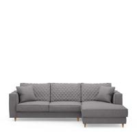 Rivièra Maison Loungebank 'Kendall' Rechts, Oxford Weave, kleur Steel Grey