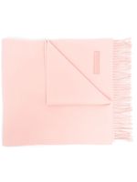 Acne Studios écharpe en laine à franges - Rose - thumbnail