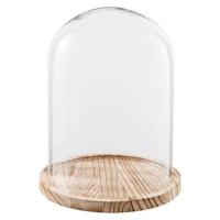 Clayre & Eef Stolp Ø 23x29 cm Glas Rond Glazen Stolp