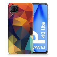 Huawei P40 Lite TPU Hoesje Polygon Color