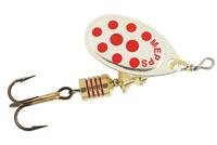 Mepps aglia - 3.5 cm - zilver rode stip