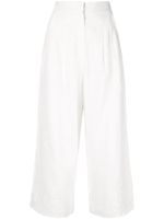 Bambah pantalon ample crop - Blanc - thumbnail