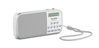 TechniSat TECHNIRADIO RDR - Draagbare DAB+/FM-radio (LCD-scherm, favorietenopslag, directe keuzeknoppen, hoofdtelefoonaansluiting, USB, AUX-in, LED-zaklamp, verwisselbare accu, 1 watt) wit