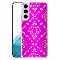 Anti Shock Case Samsung Galaxy S22 Barok Roze - thumbnail